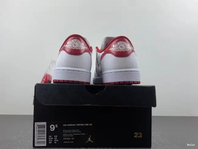 Bmlin Shoes 1 705329-101 Jordan Varsity Red Retro White Low 0612